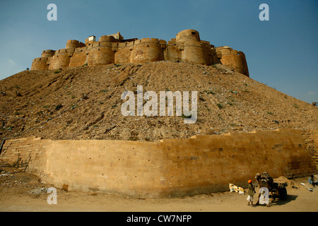 Une vue de Jaisalmer fort du Rajasthan, Inde Banque D'Images