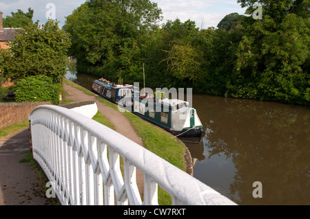 Grand Union Canal près de Marina Braunston, Northamptonshire, Angleterre Banque D'Images