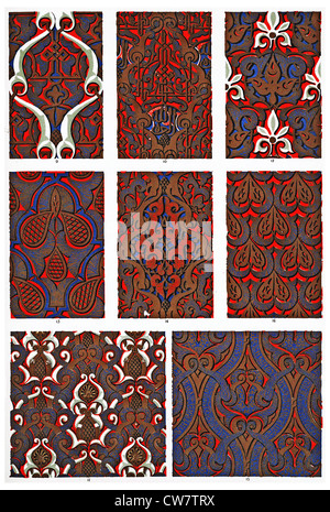 Ornements de style mauresque DE L'ALHAMBRA Banque D'Images