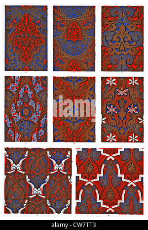Ornements de style mauresque DE L'ALHAMBRA Banque D'Images