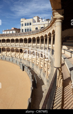 La plus ancienne arène espagnole à Ronda, Andalousie Espagne Banque D'Images