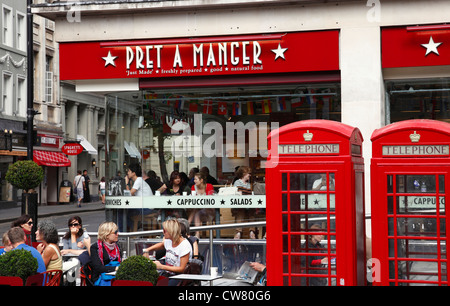 Pret A Manger, St Martin's Place, London, England, UK Banque D'Images