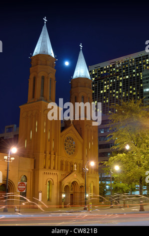 Basilique du Sacré-Cœur dans le centre-ville d'Atlanta, Georgia, USA. Banque D'Images