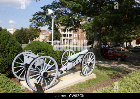 Cannon de la guerre civile américaine à la Virginia Historical Society à Richmond, Virginie, USA Banque D'Images