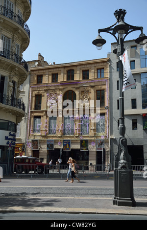 Ciné Métro Art, les variétés, rue Vincent Scotto, Marseille, Bouches-du-Rhône, Provence-Alpes-Côte d'Azur, France Banque D'Images