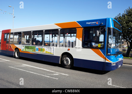 Stagecoach western à tablier unique en bus public girvan ayrshire du sud Ecosse Royaume-Uni Royaume-Uni Banque D'Images