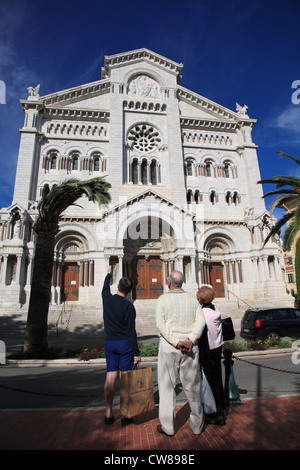 Cathédrale Saint Nicolas également connu sous le nom de Cathédrale de dame de l'Immaculée Conception et la Cathédrale de Monaco, Monaco l'Europe Banque D'Images