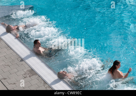 Pontresina, Suisse. Des sources thermales. Banque D'Images