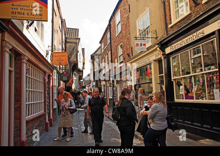 Rues de York, Capharnaüm, Yorkshire, Grande-Bretagne Banque D'Images