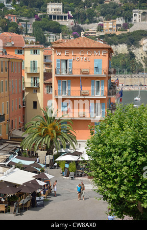 Vieille ville, Villefranche-sur-Mer, Côte d'Azur, Alpes-Maritimes, Provence-Alpes-Côte d'Azur, France Banque D'Images