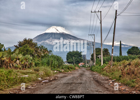 Mt. Volcan Popocatepetl au Mexique Banque D'Images