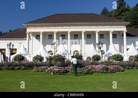 Baden-Baden, une vue sur le bâtiment central de l'hôtel Kurhaus Banque D'Images