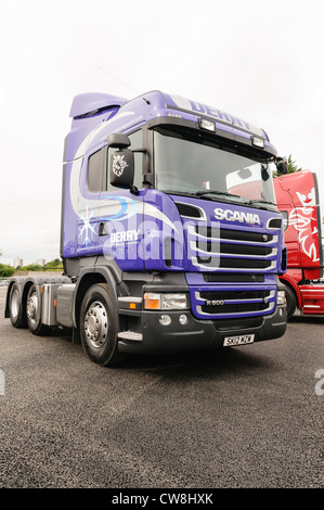 Scania R500 camion/camion appartenant à Derry, Irlande du Nord Transport frigorifique Banque D'Images