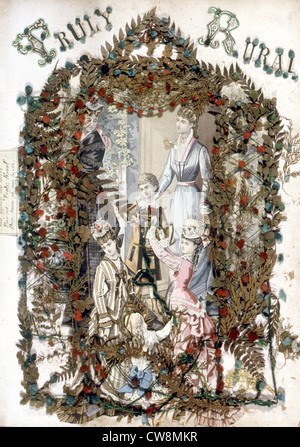 Herbier, illustration de la fin du xixe siècle Banque D'Images