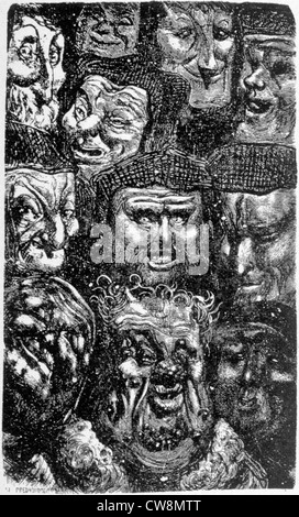 Les Contes drôlatiques par Balzac, illustration par Gustave Doré Banque D'Images