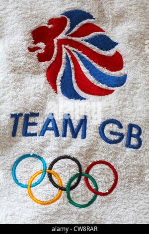 Détails sur la robe de chambre de l'équipe GB fournie aux Olympiens pour les Jeux Olympiques de Londres 2012 Banque D'Images