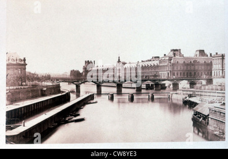 Baldus Paris vue générale prise du Pont Neuf Banque D'Images