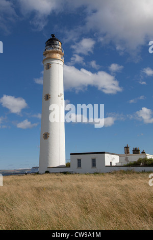 Barn's Ness phare, près de Dunbar, Lothian, Ecosse Banque D'Images