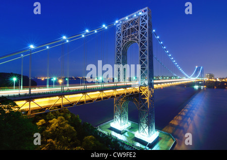 George Washington Bridge. Banque D'Images