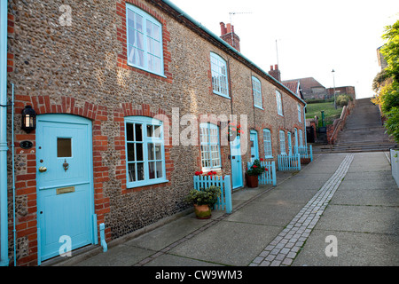 Pretty stone cottages à Aldeburgh, Suffolk Banque D'Images