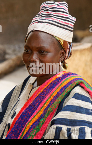 Femme Frafra dans village de Bongo, Ghana Banque D'Images