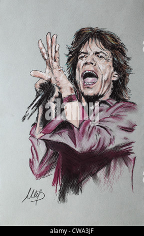 Mick Jagger Banque D'Images