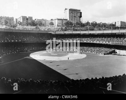 Polo Grounds, au cours de la Série mondiale 1937 entre les Yankees de New York et les Giants de New York. Avec la permission de : Archives CSU/Everett Banque D'Images