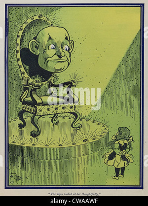 'Wonderful Wizard of Oz, Dorothy' avant que l'assistant à Emerald City, créé par Frank Lyman Baum, 1900. Banque D'Images