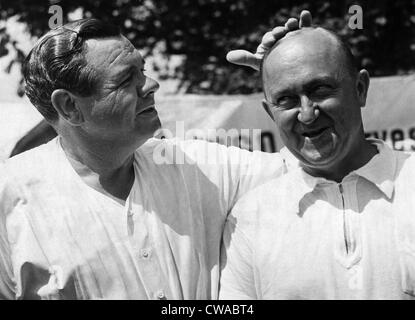 Babe Ruth, et Ty Cobb, circa 1941. Avec la permission de : Archives CSU/Everett Collection Banque D'Images