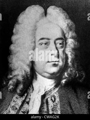 Compositeur classique de George Frideric Handel.(1685-1759). Avec la permission de : Archives CSU/Everett Collection. Banque D'Images