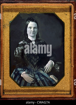 Mary Todd Lincoln (1818-1882), épouse en 1842 Abraham Lincoln. Daguerréotype de 1846 ou 1847. Banque D'Images