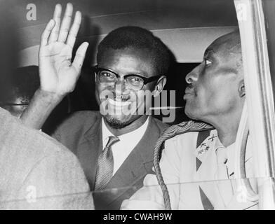 Patrice Lumumba (1925-1961) Premier Premier Ministre du Congo en 1960, à New York pour des réunions avec le secrétaire de l'Organisation des Nations Unies Banque D'Images