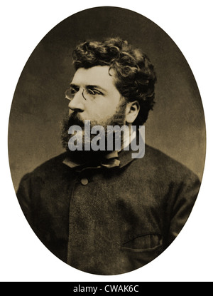Georges Bizet (1838-1875), compositeur français d'après son célèbre opéra, Carmen (1875), sur une histoire de l'auteur français contemporain Banque D'Images