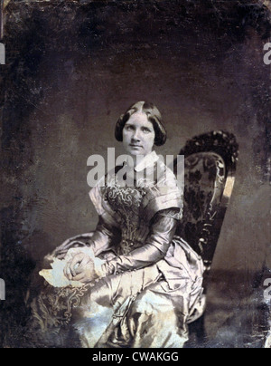 Jenny Lind (1820-1887), chanteuse d'opéra suédoise, a quitté la scène de l'opéra d'effectuer des concerts et oratorios. Son tour de la 1850 Banque D'Images