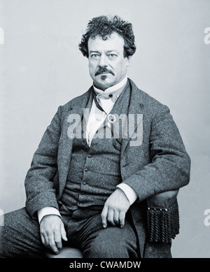 Jean Siméon (1806-1872), grand acteur américain et tragedian dans portrait par Mathew Brady. Ca. 1860. Banque D'Images