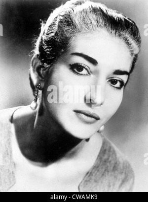 Maria Callas, vers 1958. Avec la permission de la CSU : Archives / Everett Collection Banque D'Images