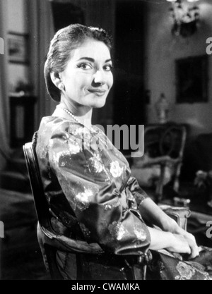 Maria Callas, circa 1959. Avec la permission de la CSU : Archives / Everett Collection Banque D'Images