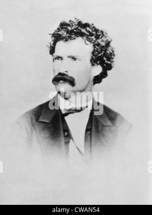 L'écrivain américain Mark Twain, (alias Samuel Clemens), (1835-1910), ch. 1864.. Avec la permission de la CSU : Archives / Everett Collection Banque D'Images