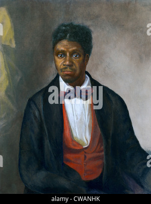 Dred Scott (1799-1858), un esclave, l'homme poursuivi pour sa liberté lorsqu'il a été transporté à un non-état esclavagiste. Une Cour suprême 1857 Banque D'Images