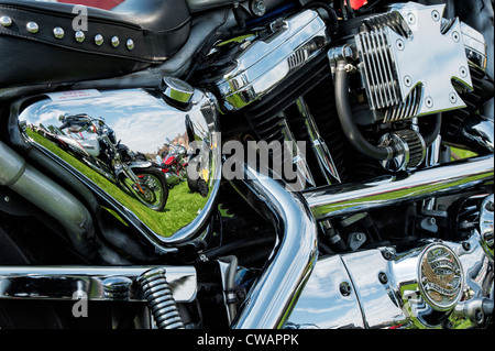 Détails moto Harley Davidson Banque D'Images