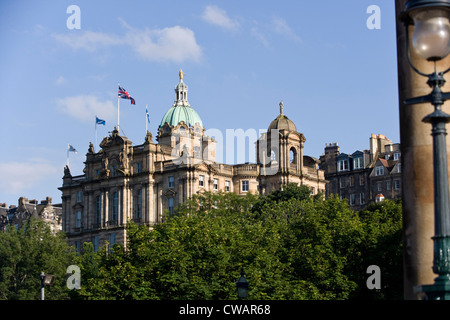 Le monticule Édimbourg, Bank of Scotland's siège. Banque D'Images