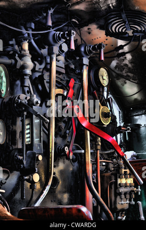 La cabine de train à vapeur de Hercules Banque D'Images