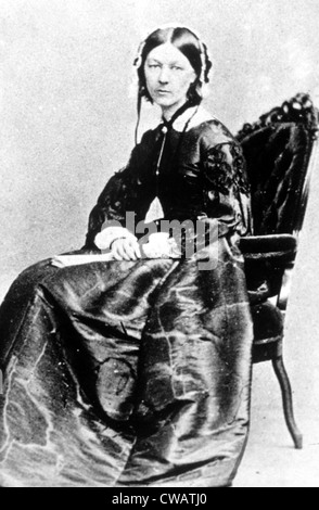 Florence Nightingale, 1855.. Avec la permission de la CSU : Archives / Everett Collection Banque D'Images