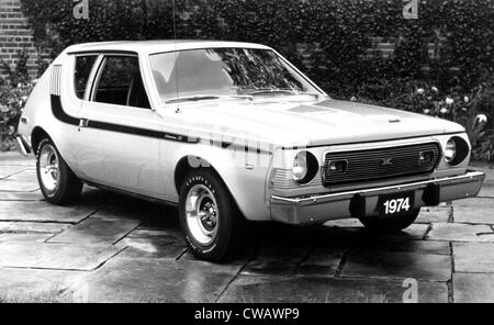 American Motors Le Gremlin, le premier construit deux porte-voiture sous-compacte, avec un hayon arrière et soulevez-gate, modèle 1974. Banque D'Images