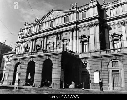 La Scala, l'opéra, à Milan, Italie, vers 1960. Avec la permission de : Archives CSU/Everett Collection Banque D'Images