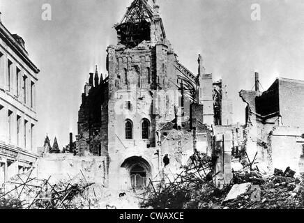 La Première Guerre mondiale, la dévastation. Photo sans date.. Avec la permission de la CSU : Archives / Everett Collection Banque D'Images