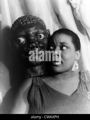 Bessie Smith, chanteur de blues américain, portrait par Carl Van Vechten, le 3 février 1936. Banque D'Images