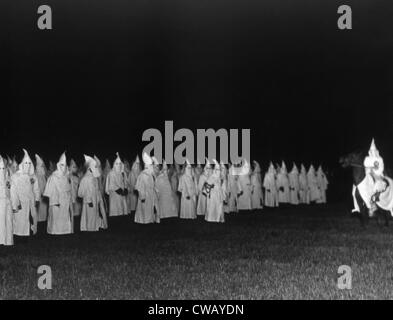 Ku Klux Klan parade dans l'État de New York, 1924 Banque D'Images