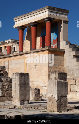 Ruines du palais de Knossos, Crète, Grèce Banque D'Images