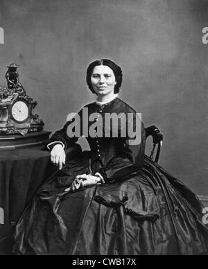 Clara Barton (1821-1912), photo de Mathew Brady, 1866 Banque D'Images